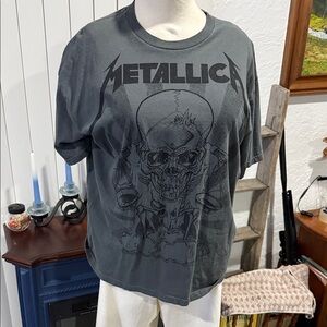 Vintage Metallica Gray Graphic T-Shirt